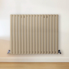 Radiateur design horizontal – Marron (Elk Brown) – 80 cm x 100 cm – Rang double – Vitality