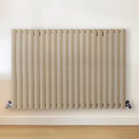 Radiateur design horizontal – Marron (Elk Brown) – 80 cm x 118 cm – Rang double – Vitality