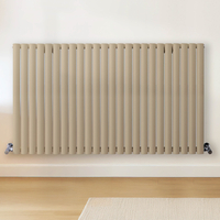 Radiateur design horizontal – Marron (Elk Brown) – 80 cm x 141, 6 cm – Rang double – Vitality