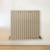 Radiateur design horizontal – Marron (Elk Brown) – 80 cm x 82, 6 cm – Rang double – Vitality