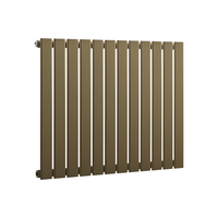 Radiateur design horizontal à panneaux plats – 63, 5 cm – Choix de largeurs et de couleurs métalliques – Delta