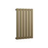 Radiateur design horizontal à panneaux plats – 63, 5 cm x 42 cm – Laiton naturel – Rang simple – Eau chaude - Delta