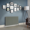 Radiateur design horizontal à panneaux plats – Vert (Sage Leaf Green) – 63, 5 cm x 119 cm – Rang double – Delta