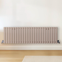 Radiateur design horizontal – Rose (Rose Petal Pink) – 40 cm x 141, 6 cm – Rang double – Vitality