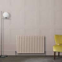 Radiateur design horizontal – Rose (Rose Petal Pink) – 63, 5 cm x 100 cm – Rang double – Vitality