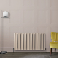 Radiateur design horizontal – Rose (Rose Petal Pink) – 63, 5 cm x 118 cm – Rang double – Vitality