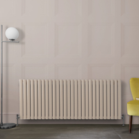 Radiateur design horizontal – Rose (Rose Petal Pink) – 63, 5 cm x 165, 2 cm – Rang double – Vitality