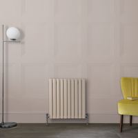 Radiateur design horizontal – Rose (Rose Petal Pink) – 63, 5 cm x 59 cm – Rang double – Vitality