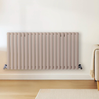 Radiateur design horizontal – Rose (Rose Petal Pink) – 60 cm x 118 cm – Rang double – Vitality