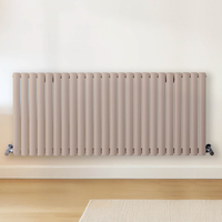 Radiateur design horizontal – Rose (Rose Petal Pink) – 60 cm x 141, 6 cm – Rang double – Vitality