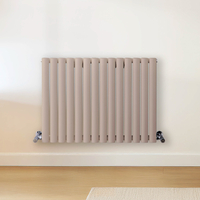 Radiateur design horizontal – Rose (Rose Petal Pink) – 60 cm x 82, 6 cm – Rang double – Vitality