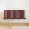 Radiateur design horizontal – Rouge (Booth Red) – 40 cm x 100 cm – Rang double – Vitality