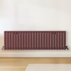 Radiateur design horizontal – Rouge (Booth Red) – 40 cm x 141, 6 cm – Rang double – Vitality