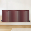 Radiateur design horizontal – Rouge (Booth Red) – 60 cm x 141, 6 cm – Rang double – Vitality