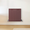 Radiateur design horizontal – Rouge (Booth Red) – 60 cm x 59 cm – Rang double – Vitality