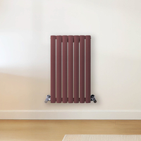 Radiateur design horizontal – Rouge (Booth Red) – 63, 5 cm x 41, 3 cm – Rang double – Vitality