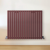 Radiateur design horizontal – Rouge (Booth Red) – 80 cm x 100 cm – Rang double – Vitality