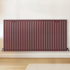 Radiateur design horizontal – Rouge (Booth Red) – 80 cm x 165, 2 cm – Rang double – Vitality
