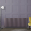 Radiateur design horizontal – Violet (Dahlia Purple) – 63, 5 cm x 165, 2 cm – Rang double – Vitality