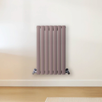 Radiateur design horizontal – Violet (Dahlia Purple) – 63, 5 cm x 41, 3 cm – Rang double – Vitality