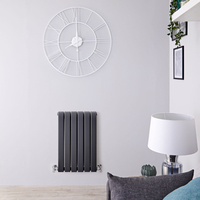Radiateur Design Horizontal Anthracite Delta 63, 5cm x 42cm x 5, 8cm 573 Watts
