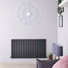 Radiateur Design Horizontal Anthracite Sloane 63, 5cm x 118cm x 7, 2cm 1867 Watts