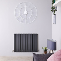 Radiateur Design Horizontal Anthracite Sloane 63, 5cm x 82, 6cm x 7, 1cm 1307 Watts