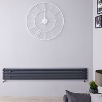Radiateur Design Horizontal Anthracite Vitality 23, 6cm x 178cm x 5, 6cm 647 Watts