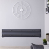 Radiateur Design Horizontal Anthracite Vitality 35, 4cm x 160cm x 5, 6cm 815 Watts
