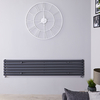 Radiateur Design Horizontal Anthracite Vitality 35, 4cm x 178cm x 5, 6cm 888 Watts