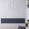 Radiateur Design Horizontal Anthracite Vitality 35, 4cm x 178cm x 7, 8cm 1325 Watts