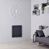 Radiateur Design Horizontal Anthracite Vitality Caldae 63, 5cm x 59cm x 7, 8cm 1042 Watts