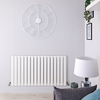 Radiateur Design Horizontal Blanc Delta 63, 5cm x 119cm x 4, 6cm 1064 Watts
