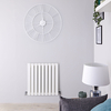 Radiateur Design Horizontal Blanc Delta 63, 5cm x 63cm x 5, 8cm 860 Watts