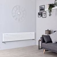 Radiateur Design Horizontal Blanc Sloane 35, 4cm x 178cm x 7, 1cm 1426 Watts