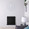Radiateur Design Horizontal Noir Delta 63, 5cm x 63cm x 4, 6cm 563 Watts