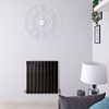 Radiateur Design Horizontal Noir Delta 63, 5cm x 63cm x 5, 8cm 860 Watts