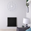 Radiateur Design Horizontal Noir Delta 63, 5cm x 63cm x 5, 8cm 860 Watts