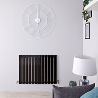 Radiateur Design Horizontal Noir Delta 63, 5cm x 84cm x 4, 6cm 751 Watts