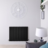 Radiateur Design Horizontal Noir Delta 63, 5cm x 84cm x 5, 8cm 1146 Watts