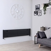 Radiateur Design Horizontal Noir Sloane 35, 4cm x 160cm x 5, 4cm 773 Watts