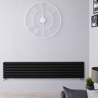 Radiateur Design Horizontal Noir Vitality 35, 4cm x 160cm x 7, 8cm 1101 Watts