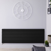 Radiateur Design Horizontal Noir Vitality 59cm x 160cm x 7, 8cm 1881 Watts