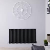 Radiateur Design Horizontal Noir Vitality 63, 5cm x 118cm x 5, 6cm 1194 Watts