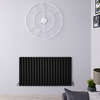 Radiateur Design Horizontal Noir Vitality 63, 5cm x 118cm x 7, 8cm 1863 Watts