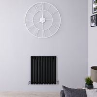 Radiateur Design Horizontal Noir Vitality 63, 5cm x 59cm x 5, 5cm 597 Watts