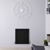 Radiateur Design Horizontal Noir Vitality 63, 5cm x 59cm x 7, 8cm 932 Watts