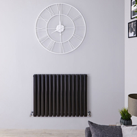 Radiateur Design Horizontal Noir Vitality 63, 5cm x 83, 4cm x 7, 8cm 1304 Watts