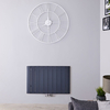 Radiateur Design Horizontal Raccordement Central Aluminium Anthracite Aurora 60cm x 94, 5cm x 4, 6cm 1153 Watts
