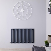 Radiateur design électrique horizontal - Anthracite - 63, 5 cm x 100 cm x 5, 5 cm - Vitality